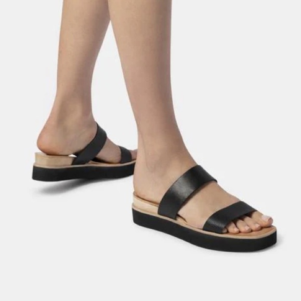Dolce Vita Black Leather Sandals